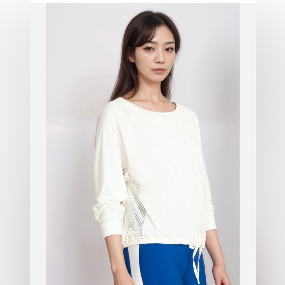 Nwot Johnny Was Calme Effect Mesh Contrast Pullover  Size S Boho‎ Chic